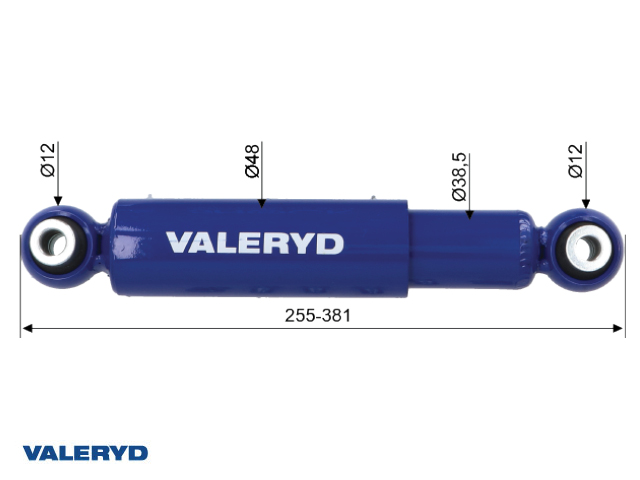 Axle shock absorber 900-1300 Kg cc=250-380 (2-pack)