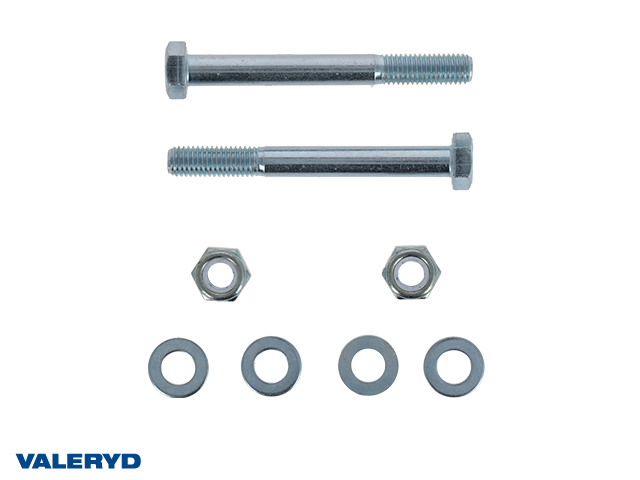 Hex bolt M12X65 Package with 2xLocking nuts and 4xFlat Washer