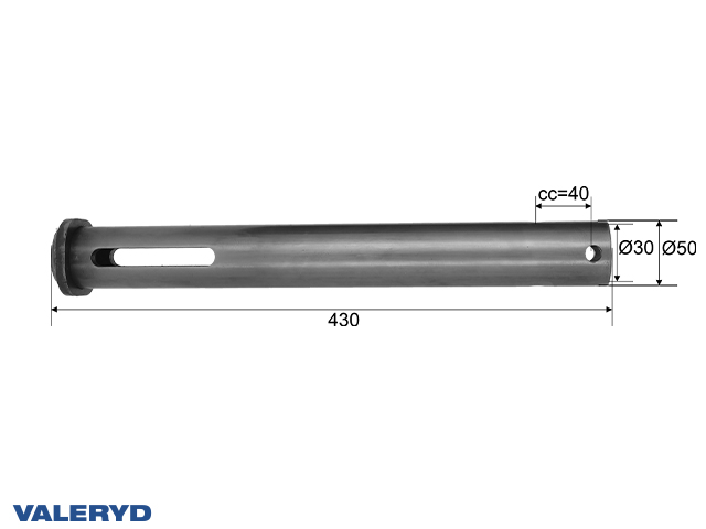 Cijev za amortizer naletne kočnice BPW ZAF 3,0-3, Ø 50mm