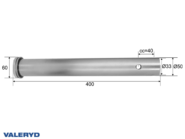 Trækrør Knott KF/KFG27-A; Ø 50mm