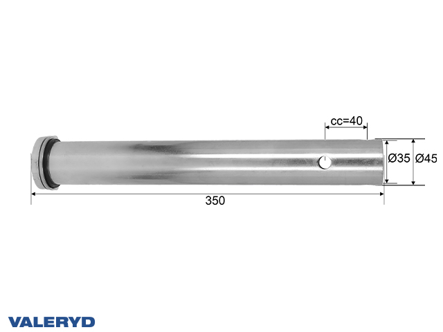 Trækrør Knott KFL12-14, Ø 45mm