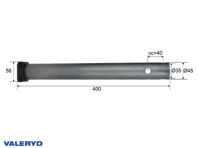 Trækrør Schlegl SFV 14 (400mm), Ø 45mm