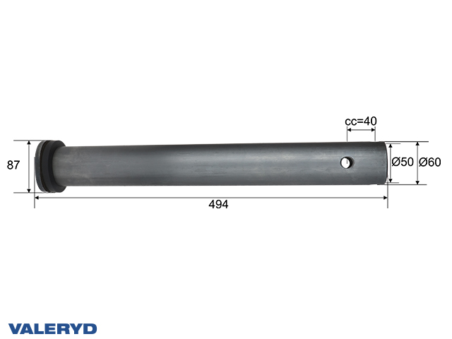 Trækrør Schlegl SFV 35 (500mm), Ø 60mm