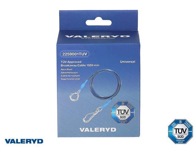 Câble de rupture 1500 mm avec anneau certifié TÜV