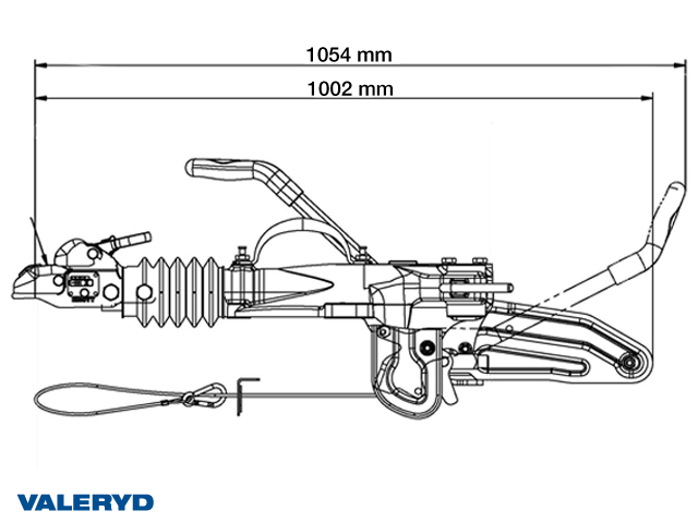 Overrun brake Knott/Avonride, V, KFG35-D, utf. GF, OE, 2700-3500Kg