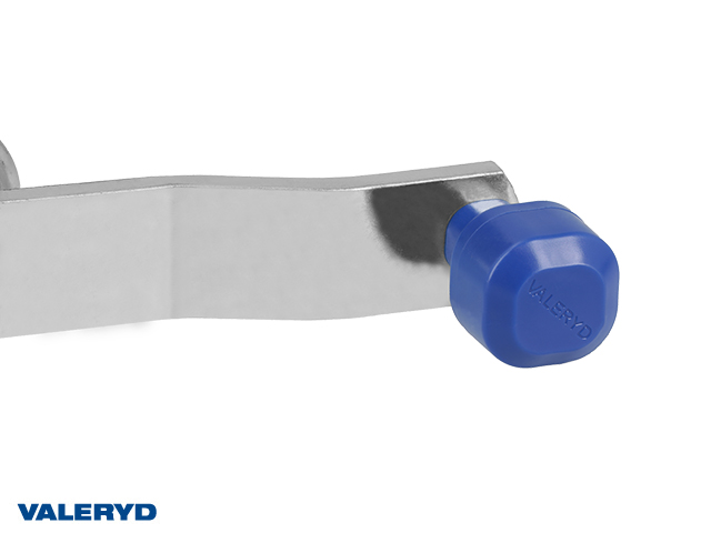 Støttehjul SS Ø48mm Stålfælge Fuld gummihjul 200x60mm Belastning 200 Kg