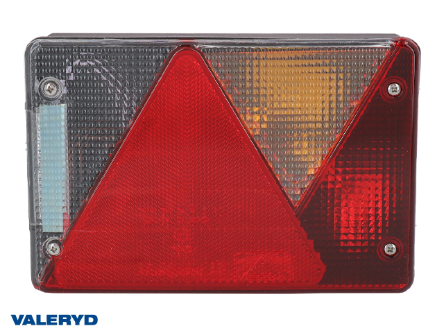 Tail light Aspöck Multipoint 4 Right 200x136x59 with number plate light. Bayonet 4(5)-pin 
