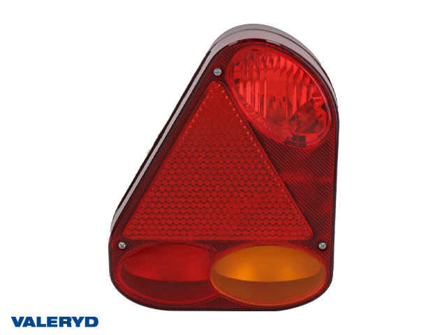 Tail light fits Jokon Ear Left 220x175x53 with triangle reflector , cable entry