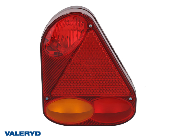 Tail light fits Jokon Ear Right 220x175x53 with triangle reflector , cable entry 