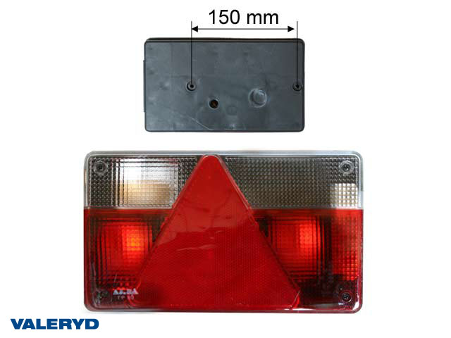 Tail light Ajba Left 235x140x50 with reversing light , cable entry at the rear 