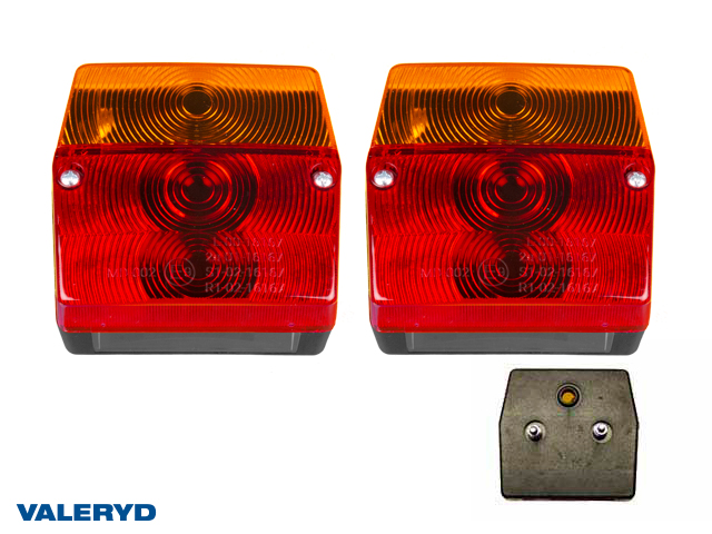 Tail light fits Aspöck Minipoint 99x93x49 (2 pack) number plate light, cable entry