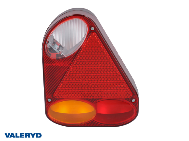 Tail light fits Jokon Ear Right 220x175x53 with reflector and reversing light , cable entry 
