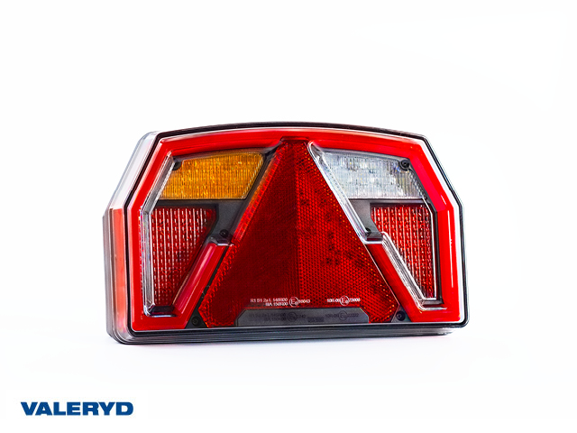 LED Rear light SCANDI-372 Le 240x140 mm 12-36V Bayonet connection 6-pin