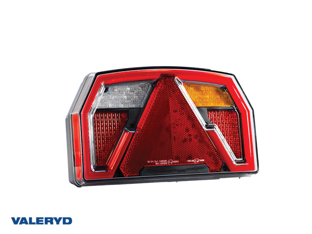 LED Rear light SCANDI-372 Ri 240x140 mm 12-36V Bayonet connection 6-pin