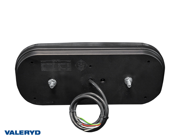 LED Baklampa SCANDI-610 Valeryd Vä 302x130x51mm 12-36V med Triangelreflex inkl. 1m Kabel