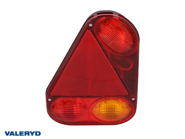 Tail light Radex 2900 Left 230x180x62 with number plate light, fog light. Bayonet connection 