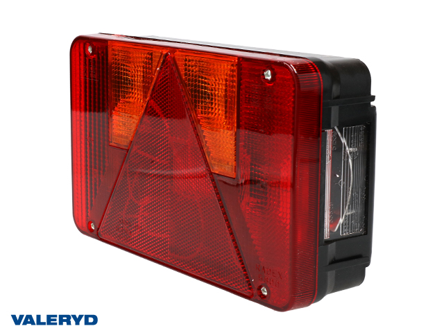 Tail light Radex 5800 Left 220x140x60 with number plate light, fog light. Bayonet connection 
