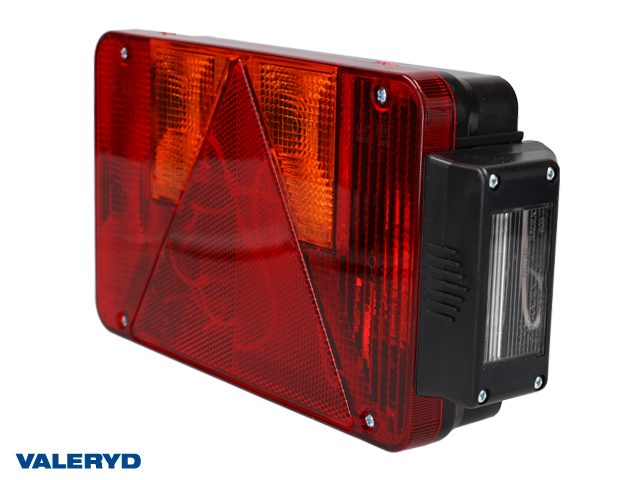 Tail light Radex 5800 Left 220/250x140x60 with number plate light, fog light. Bayonet connection 
