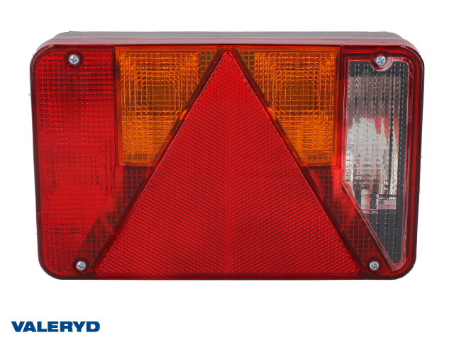 Tail light Radex 5800 Right 220x140x60 with number plate light and reversing light. Bayonet conn. 