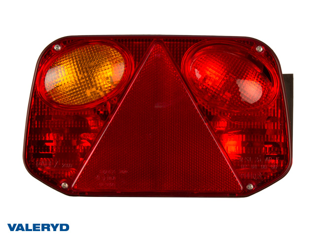 Tail light Radex 2800 Left 250x145x55 with number plate light, fog light. Bayonet connection 