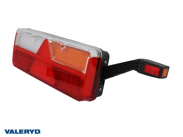 LED Tail light Valeryd Kingpoint R 569x153x88mm 12-36V 6-functional w/ End outline marker, 2m cable