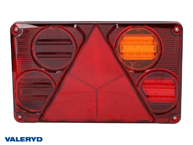 LED Tail light WAŚ R 232x142x59 reflector, license plate lamp 195cm Cable