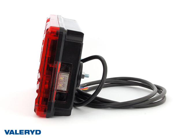 LED Tail light WAŚ L 232x142x59 reflector, license plate lamp 195cm Cable