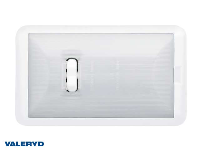 Interior lighting 135x80x26 white with pushbutton switch