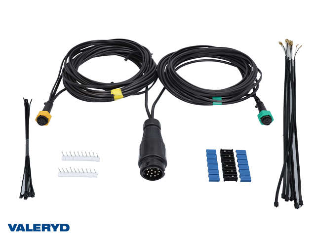 Cable kit 13-pin, 11.5 m, fog light and reversing light x2