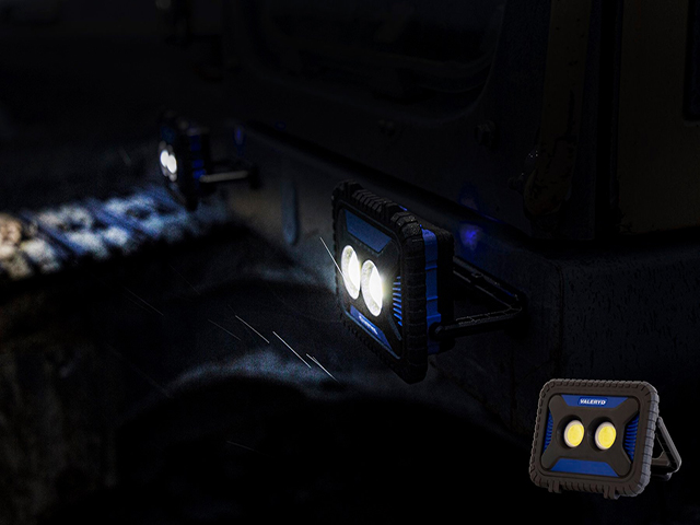 Multi LED Arbeidsbelysning Valeryd Lynxeye med magnet håndtak 170x105x45mm 1000Lm oppladbart