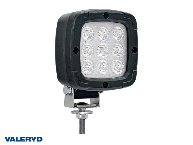 LED Work light with black cover 1800Lm, with a deutsch Stecker socket, screw attachment