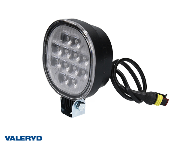 LED Reversinglight 75x75x33,2, Superseal Connector 0,5m , articulated mounting.