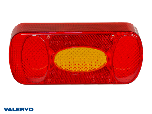 Spare lens fits Aspöck Midipoint II R/L Tail light 218x98x57 with fog light. (for 3010042 & 43)