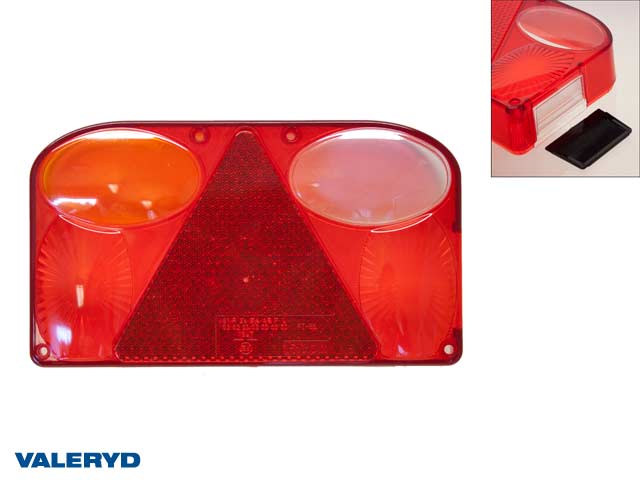 Spare lens Tail light Left 238x138x55 with reversing lamp (for 3010089)