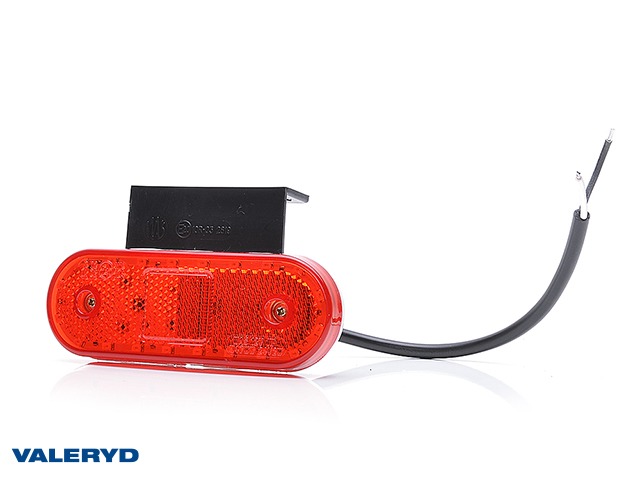 LED Position light WAŚ 114x63x40 red 220mm Cable
