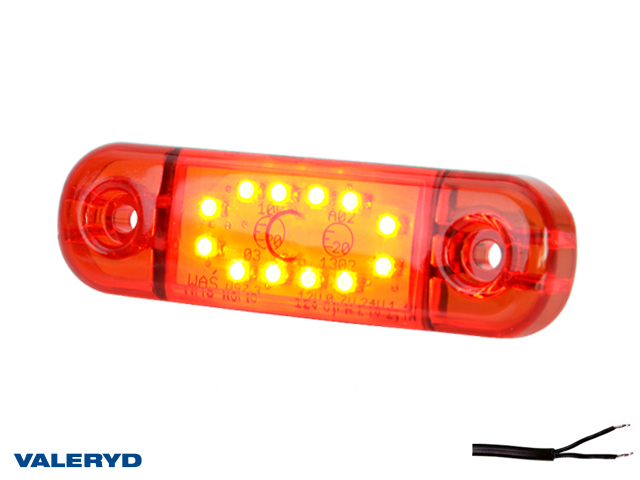 LED Position light WAŚ 83,8x24,2x10,4 red 230mm Cable