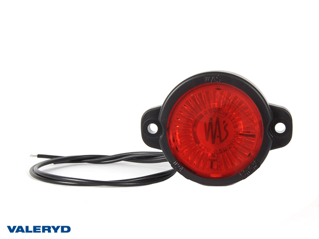 LED Position light WAŚ R/L 59x79,5x27mm red 220mm Cable