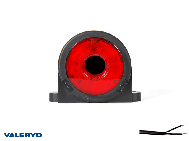 LED Feu de position WAŚ 89x60x78 rouge 200mm Câblage