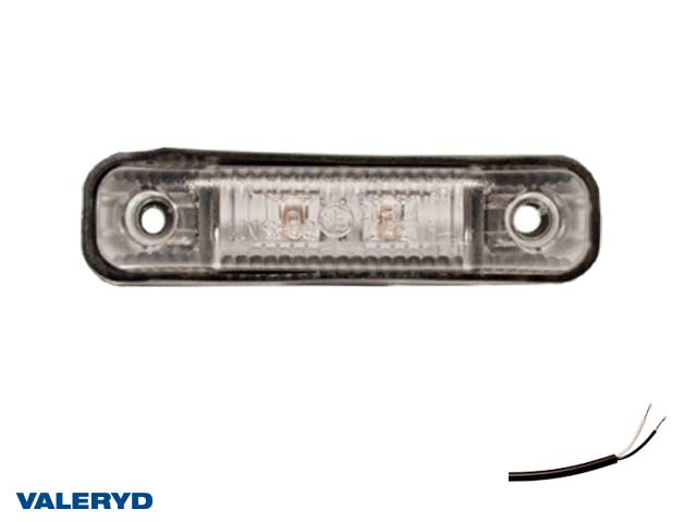 LED Positionslys Valeryd 80x18x23 rød 12-30V inkl. 450 mm kabel