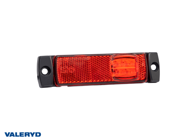 LED Position light Valeryd 130x32x14.5 red 12-30 V with reflector incl. 450 mm cable 