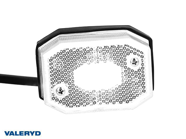 LED Position light Valeryd 65x42x30 white 12-30 V incl. 450 mm cable 