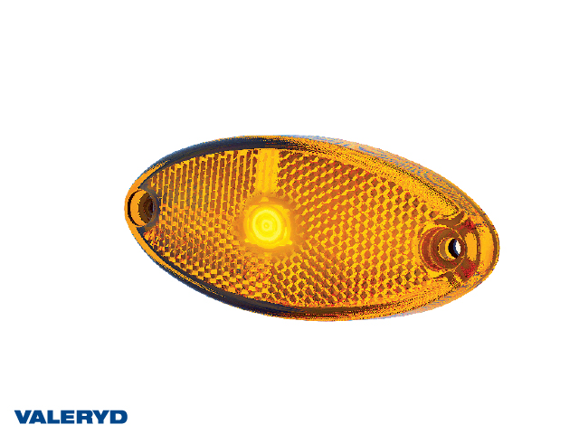 LED Sidemarkeringslys 102,4x45,2x15,8mm 12-36V gul 50cm kabel inkl. QS075 kontakt