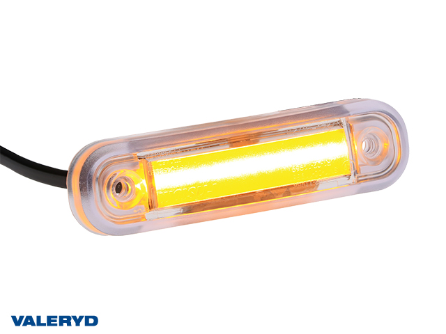 LED Sidemarkeringslys 110x30,5x18mm gul 15cm kabel