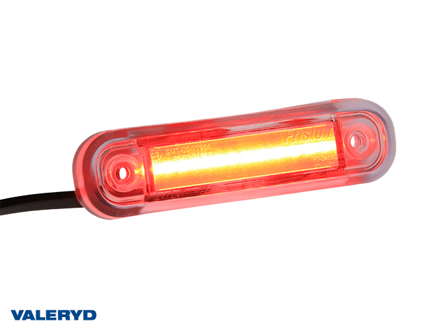 LED Positionsleuchte 110x30,5x18mm rot 15cm kabel