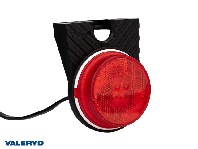 LED Pozicijsko svjetlo L Ø80x118x29mm crvena 46cm kabel