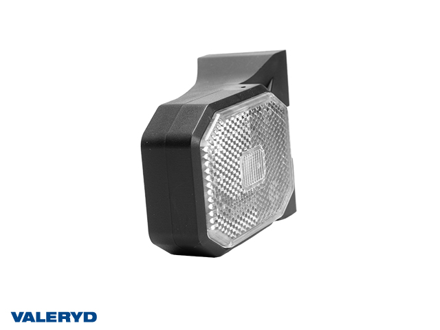 LED Positionslys 100x63x46mm hvid inkl. QS075 kontakt