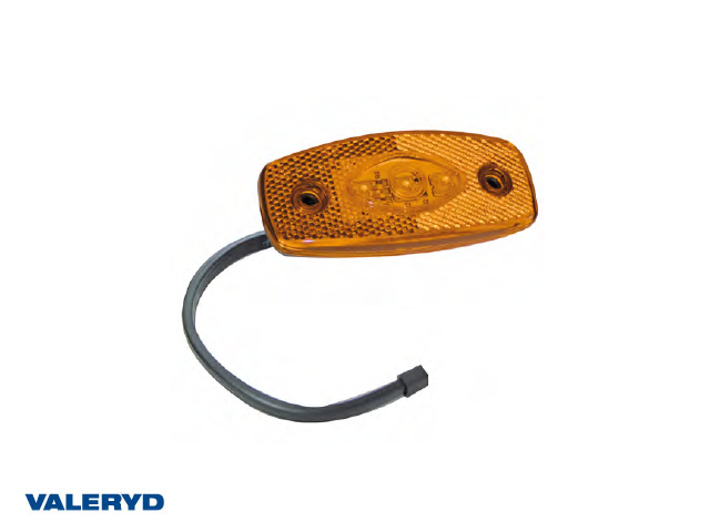 LED Sidemarkeringslys med refleks orange Ajba 12/24 V 103x45x30 mm 0,5 m kabel