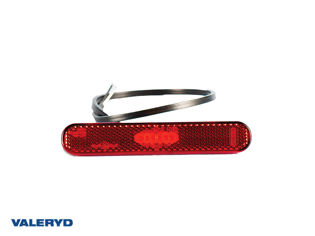 LED Umrissleuchte Valeryd, rot mit Reflektor 12-36V 0,5m Kabel, selbstklebend