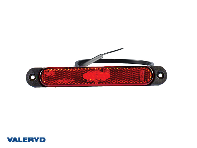 LED Position light Valeryd red with reflector 12-36V 0,5m cable   