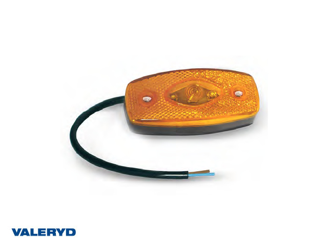 LED Sivuvalaisin keltainen orange Ajba 12/24V 103x45x30 mm 0,3 m kabel